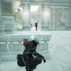 The HUD tracks enemy placement and if they’ve spotted you with blue, yellow, or red blurs. It can also send out a pulse to locate enemies. It takes a little getting used to, but it’s great.